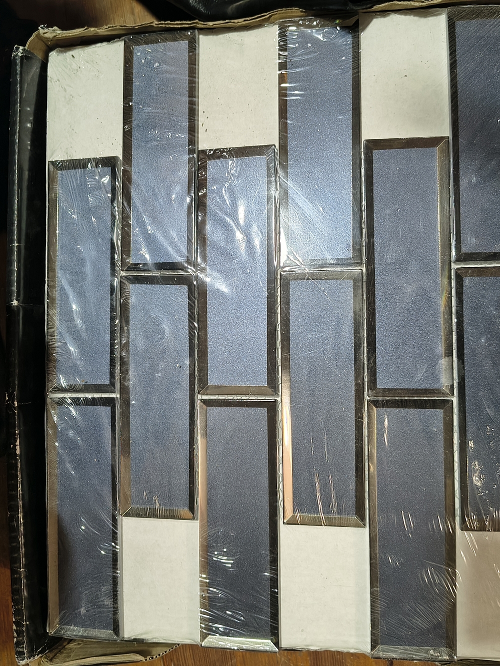 Blue Rectangular Mosaic Tile